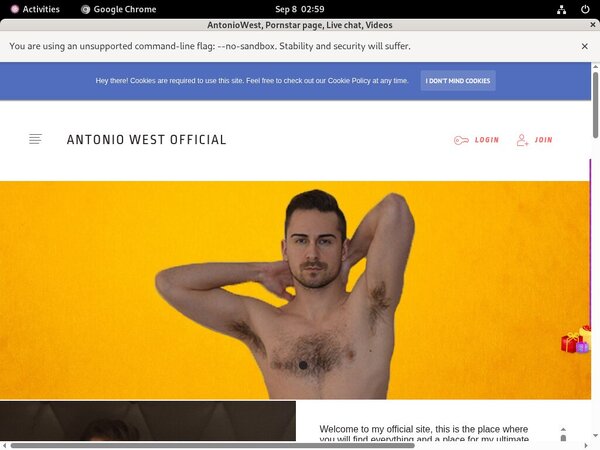 Antoniowestofficial.com Male Pornstars