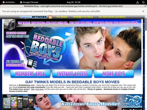 Beddableboys Trial Discount Offer