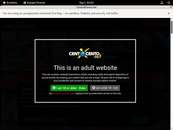 Cento X Cento Bondage