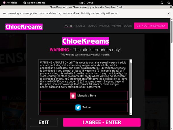 Chloekreams.com Premium Accounts