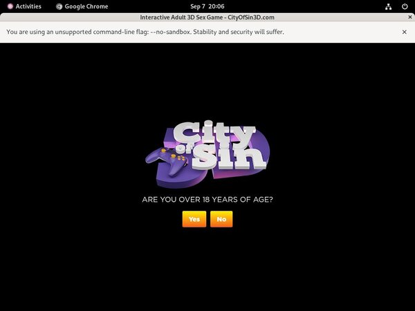 Cityofsin3d.com Passes