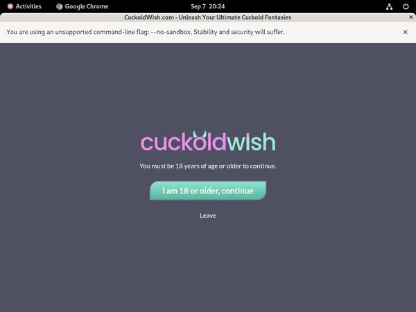 Cuckoldwish Adult Passwords