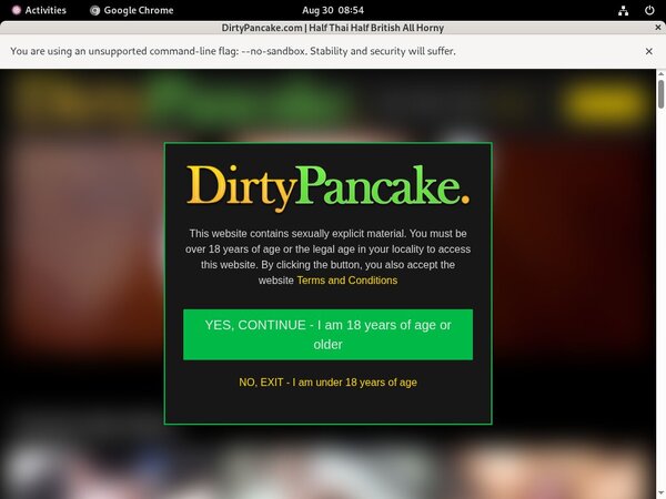 Dirty Pancake With Gift Card