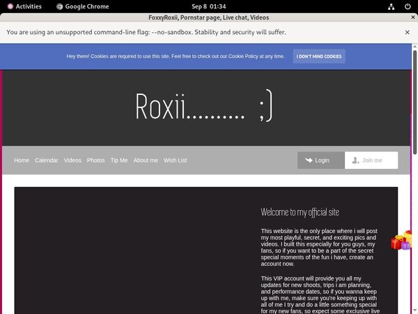 Foxxyroxii Com Logins