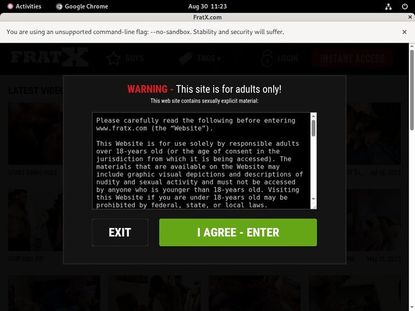 Fraternityx.com Pro Biller Page Fraternityx.com Pro Biller Page