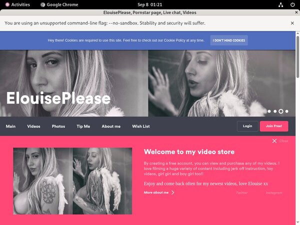 Free ElouisePlease Membership Account