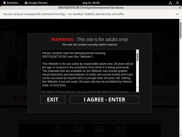 Free Erotique TV Hacked Passwords
