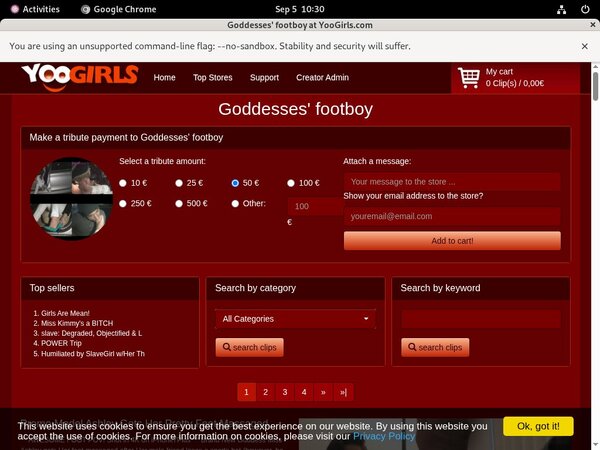 Free Goddesses Footboy Password Account