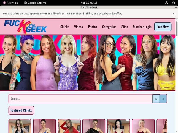 Fuckthegeek.com Pornstar