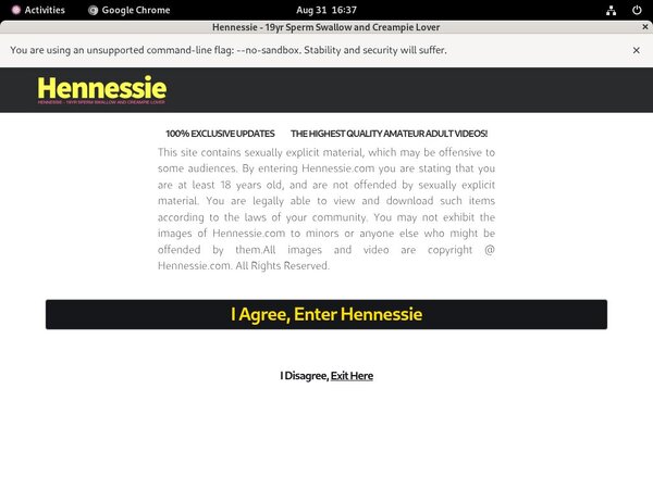 Hennessie.com Facebook