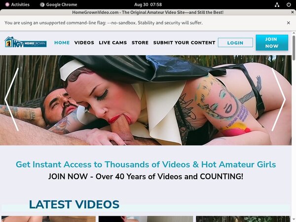 Homegrownvideo User Name