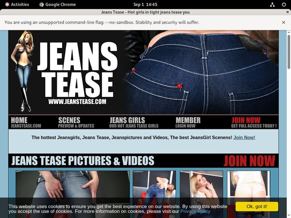 Jeans Tease Foto