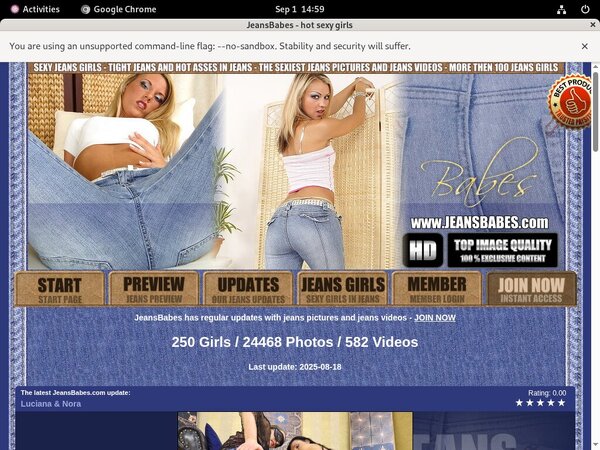 Jeansbabes.com Network Password