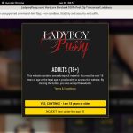 Ladyboy Pussy Login Info