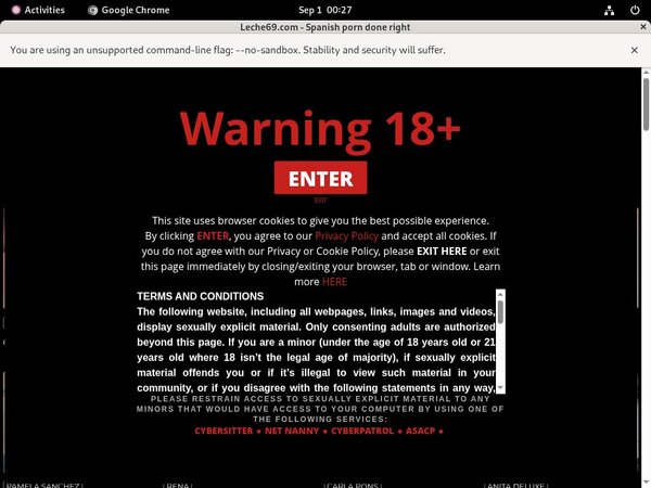 Leche 69 Password Info