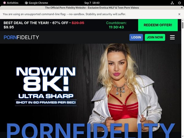 Limited Pornfidelity.com Promo