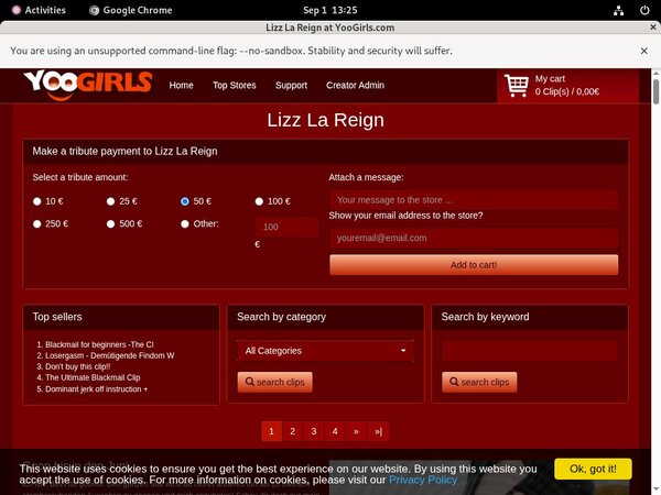Lizz La Reign Price