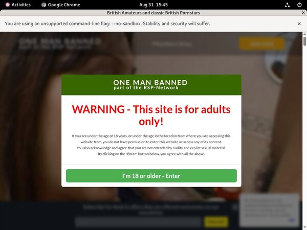 One Man Banned Accounts Passwords