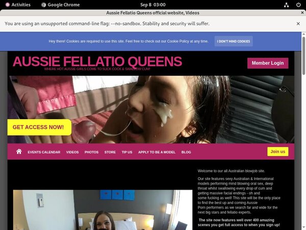 Premium Aussie Fellatio Queens Accounts Free