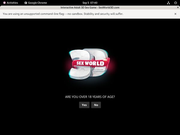 Sex World 3D Join By EU Debit
