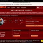 Trial LadyGoldFetishdiva Membership
