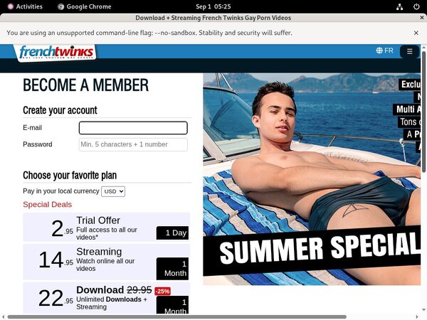 Twinks French Login Account