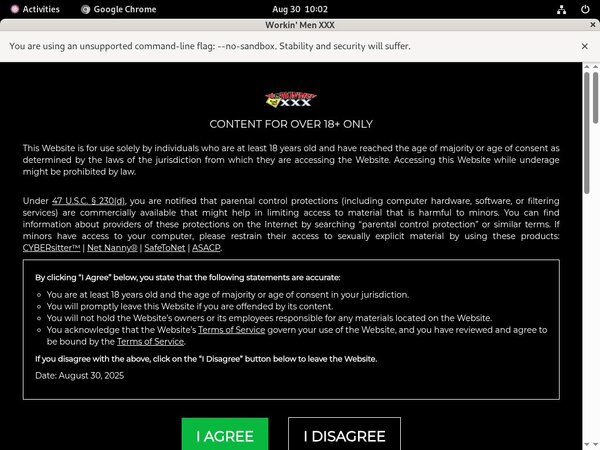 Workin Men XXX Promo Offer Workin Men XXX Promo Offer