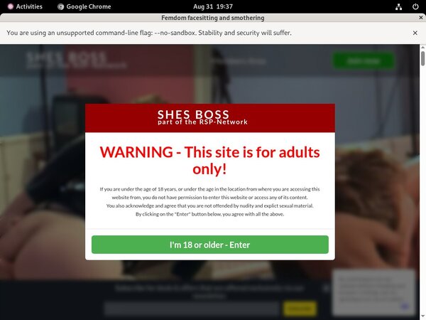 Shesboss.com Account Info