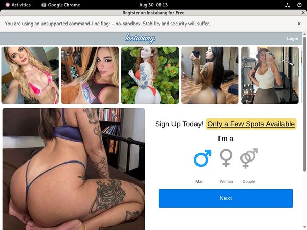 Sign Up To Instabang